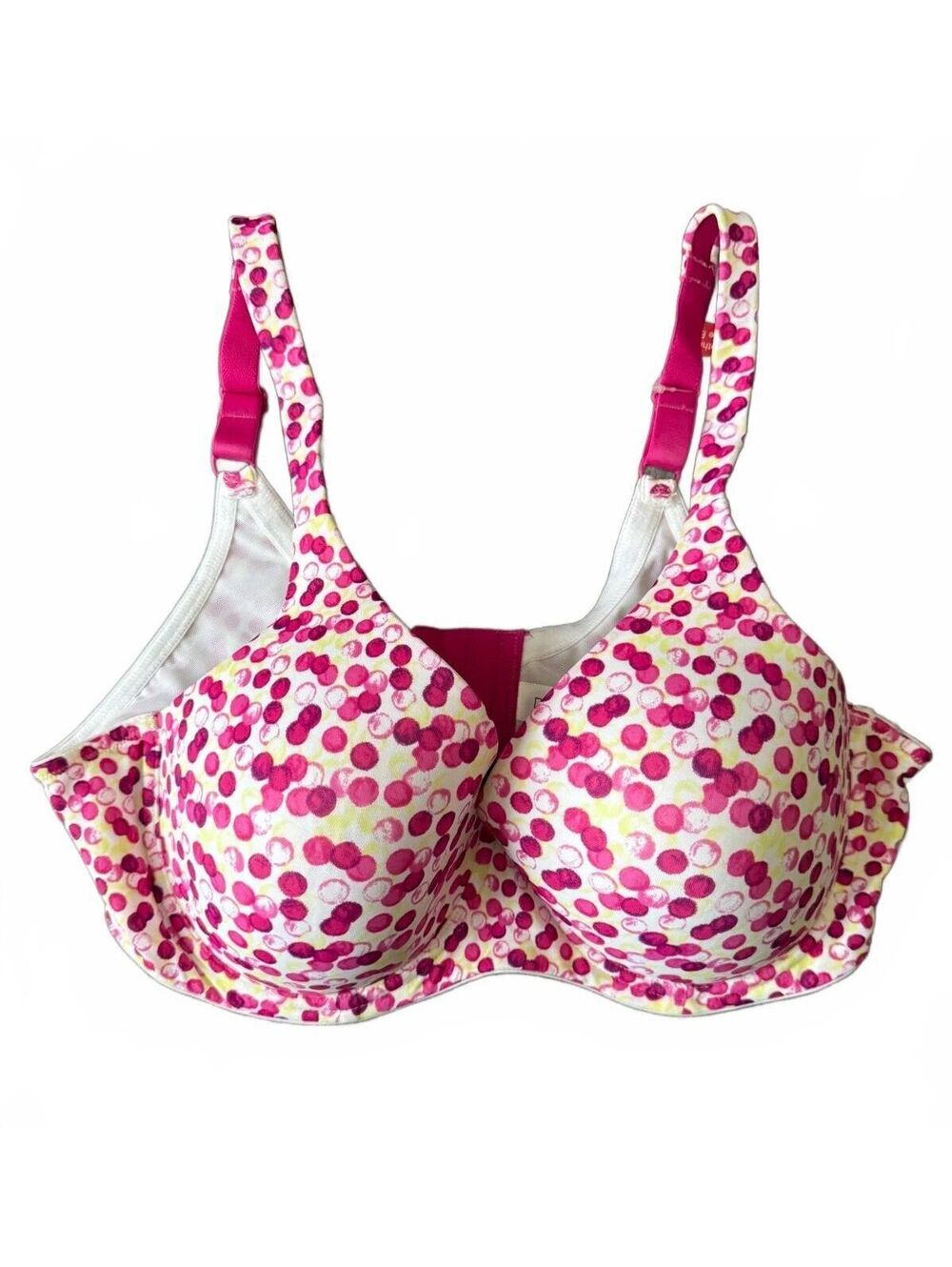 Dreamfit NEW Bra Size 40D Polka Dot Intimates Underwear Smoothing U Shape Back